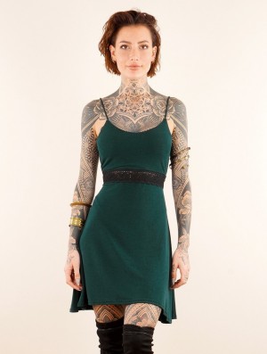 Rochie Toonzshop Düune Skater Dress With Crochet Dama Paon | SJREYZF-79