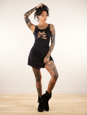 Rochie Toonzshop Electra Short And Reversible Strappy Dress Dama Negrii | URCELYO-81
