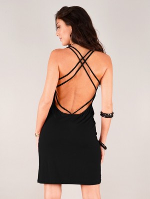 Rochie Toonzshop Emiko Bare Back Sleeveless Short Dress Dama Negrii | CWASKFR-50