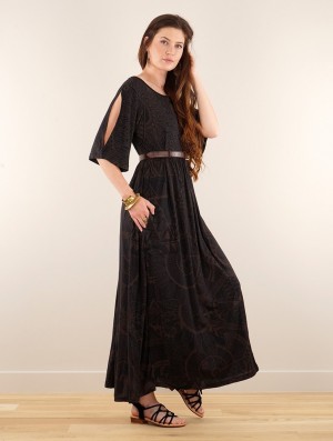 Rochie Toonzshop Eorynn Africa Printed Oversized Long Dress Dama Negrii | XQRDSFB-58