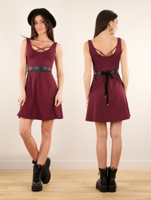 Rochie Toonzshop Full Moon Reversible Dress Dama Wine | UBVZMEW-94