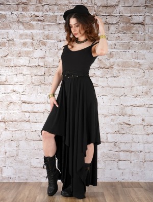 Rochie Toonzshop Gypse Asymmetric Flared Long Dress Dama Negrii | SUMNGIJ-01