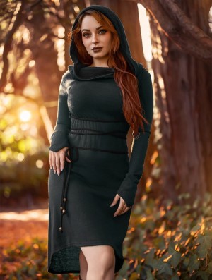 Rochie Toonzshop Käliskä Sweater Dress Dama Albastri Negrii | PKBWRVG-09