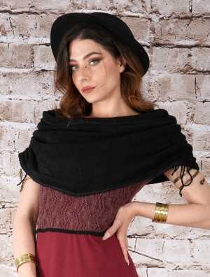 Rochie Toonzshop Koöna Large Snood Collar Dama Negrii | FAWRDYG-04