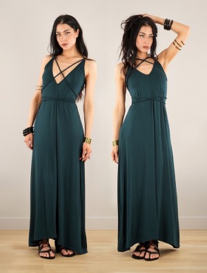 Rochie Toonzshop Lazüli Loose And Reversible Strappy Long Dress Dama Paon | VMSLFZA-76