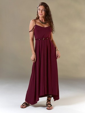 Rochie Toonzshop Massaläa Long Dress Dama Wine | JDWUHQA-20