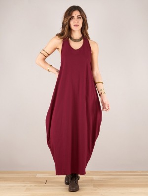 Rochie Toonzshop Noéa Sleeveless Long Dress Dama Wine | TXLSIMU-53