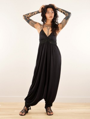 Rochie Toonzshop Nolofinwe Strappy Bare Back Long Dress And Harem Pant Overalls Dama Negrii | MNSXPCL-13