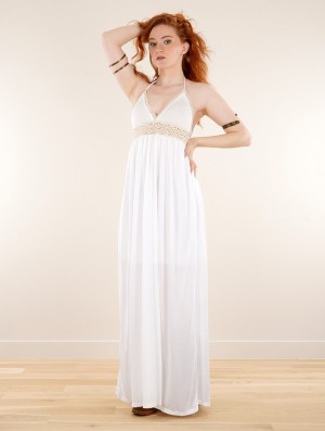 Rochie Toonzshop Nolofinwe Strappy Bare Back Long Dress And Harem Pant Overalls Dama Albi | LGPAECS-34