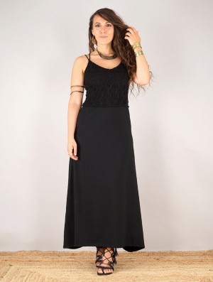 Rochie Toonzshop Nymph Long Dress With A Crochet Chest Dama Negrii | OURJKAV-83