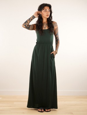 Rochie Toonzshop Oromë Strappy Long Dress Dama Verzi | MIGDEQN-38