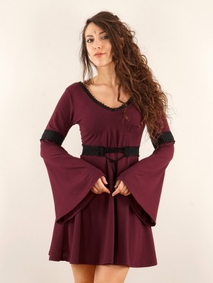 Rochie Toonzshop Reversible Bohemian Dress "Morphée" Dama Wine | JTFDCUM-27