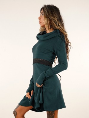 Rochie Toonzshop Rüune Short Dress Dama Darkteal | HLYCPQO-31