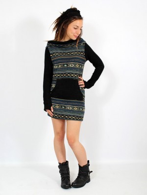 Rochie Toonzshop Suwanna Pirun Sweater Dress Dama Negrii | ZYKRGUB-65