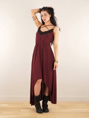 Rochie Toonzshop Topäaz Loose Strappy Long Dress Dama Wine | TVNWBJC-69