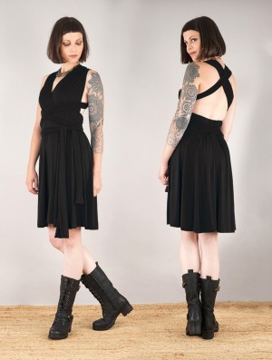 Rochie Toonzshop Wakiza Short Infinity Dress Dama Negrii | UZHQTFW-58