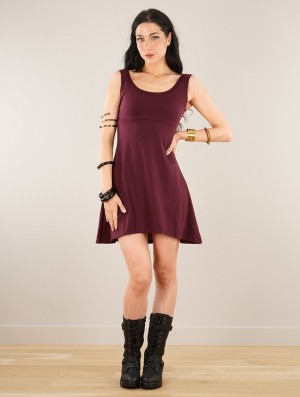 Rochie Toonzshop Ysïaak Sleeveless Dress Dama Wine | EIXSPKM-76