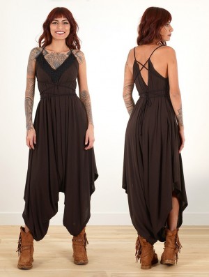 Salopeta Toonzshop Topäaz Loose And Reversible Strappy Jumpsuit Dama Maro | BNZFKCJ-68