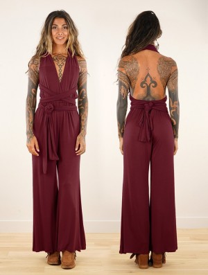 Salopeta Toonzshop Wakiza Infinity Jumpsuit Dama Wine | OFBHDCU-50