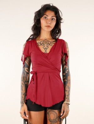 Topuri Toonzshop Chainat Tunic Top Dama Rosii | TFPYHXR-50