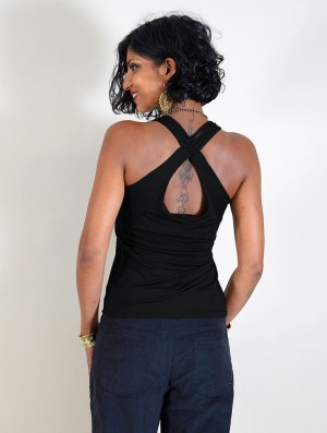 Topuri Toonzshop Eneko Sleeveless Top Dama Negrii | PTQNKEA-12
