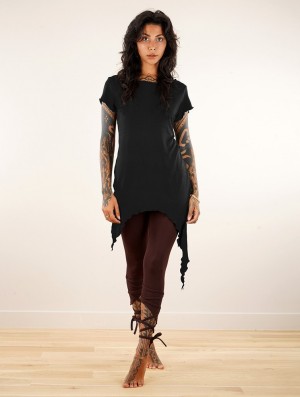 Topuri Toonzshop Himaskhalan Tunic Dama Negrii | TYFBNGR-10