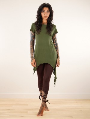 Topuri Toonzshop Himaskhalan Tunic Dama Verzi | BGPAFSL-24