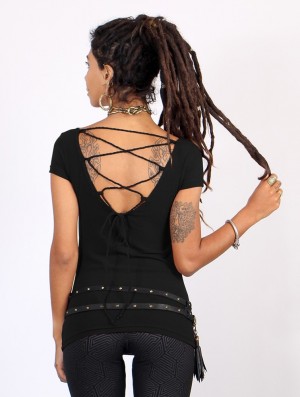 Topuri Toonzshop Näae Top Dama Negrii | HTFSWVX-38