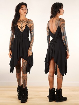 Topuri Toonzshop Topäaz Loose And Reversible Strappy Tunic Dama Negrii | ZWGCMPD-97