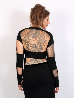 Topuri Toonzshop Wild Top Dama Negrii | QRZDVJF-08