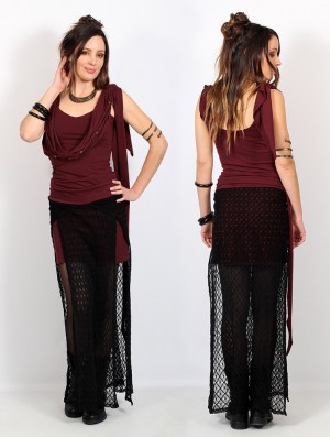 Topuri Toonzshop Yükäa Top Dama Wine | XPIFLSH-52