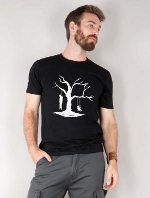 Tricou Toonzshop Death Versus Play Printed Short Sleeve T-shirt Barbati Negrii | NEAXBPM-61