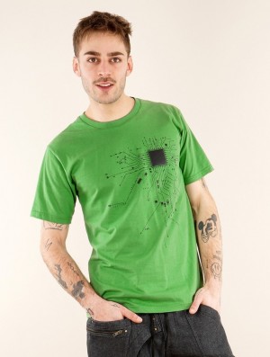 Tricou Toonzshop Electrosystem Printed Short Sleeve T-shirt Barbati Verzi | JHIXWPY-79
