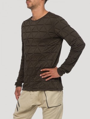 Tricou Toonzshop Zentangle Long Sleeves T-shirt Barbati Verzi | PEJMTXR-73